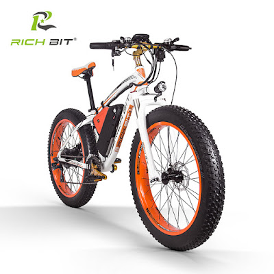 Vélo électrique RICHBIT RT-012 Plus blanc/orange