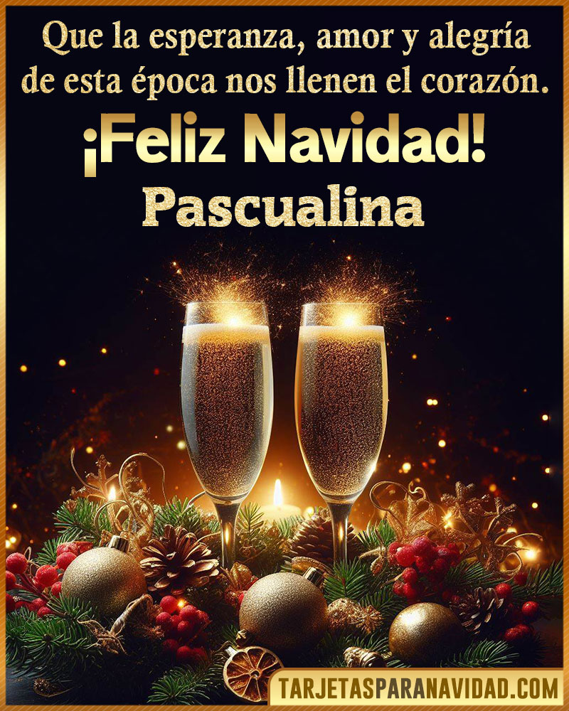 Tarjetitas de navidad para Pascualina