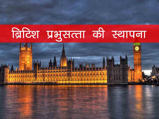 ब्रिटिश प्रभुसत्ता की स्थापना |Establishment of British sovereignty