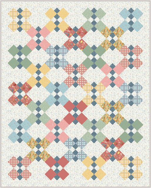 Flutter quilt in Albion fabrics by Amy Smart for Riley Blake Designs