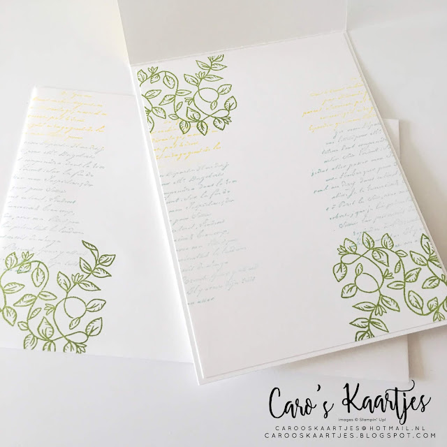 Stampin' Up! hobbymaterialen zijn verkrijgbaar via Caro's Kaartjes. Voor meer informatie mail naar carooskaartjes@hotmail.nl of kijk op https://carooskaartjes.blogspot.com/