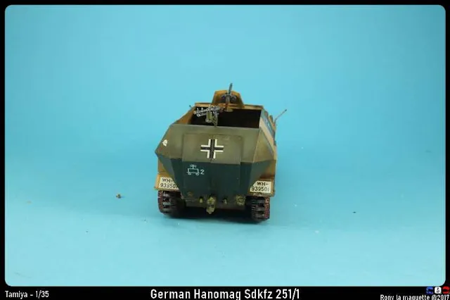 Maquette du Sdkfz 251/1 de Tamiya au 1/35.