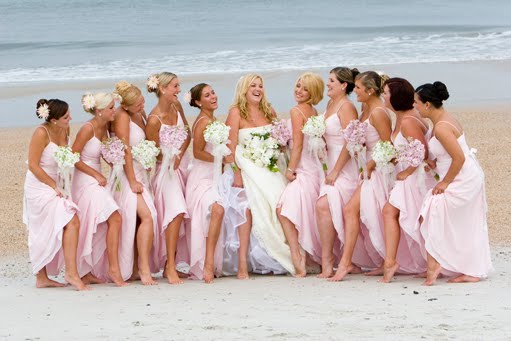 Beach weddings call for an entirely different type of bridesmaid hair