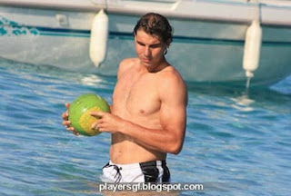 Spanish Tennis Player Rafael Nadal Relax On Jet Ski Off The Coast Of Marbella