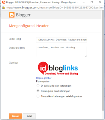 Cara Mengganti Header Blog dengan Kode HTML Sendiri