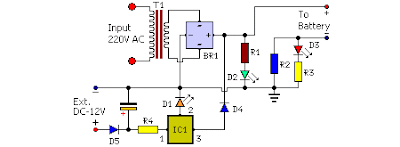 Mobile Phone Battery Charger Circuit