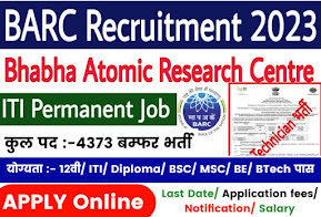 BARC Recruitment 2023 apply online from