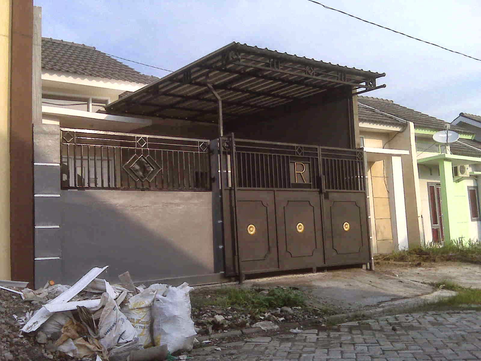  Pagar  Rumah  Dari Plat  Besi  Dekorhom