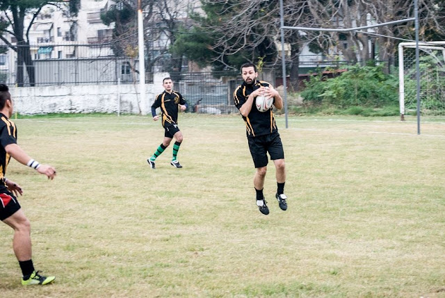 μπλοκάρισμα της μπάλας από την ομάδα των lions