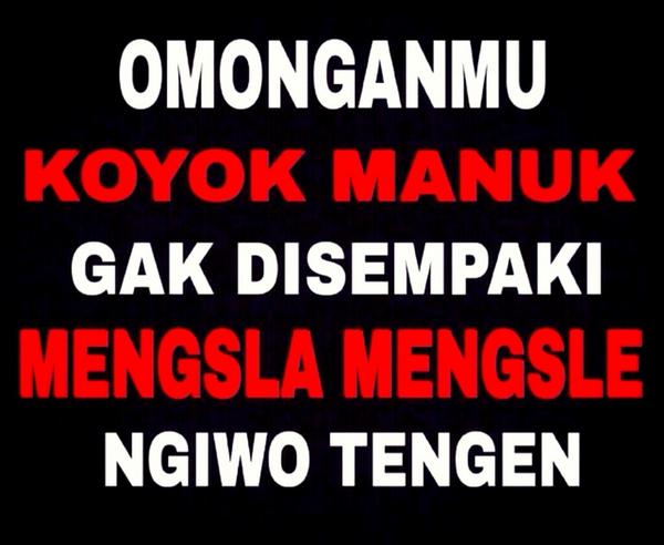 Meme Lucu Bahasa Jawa Kasar