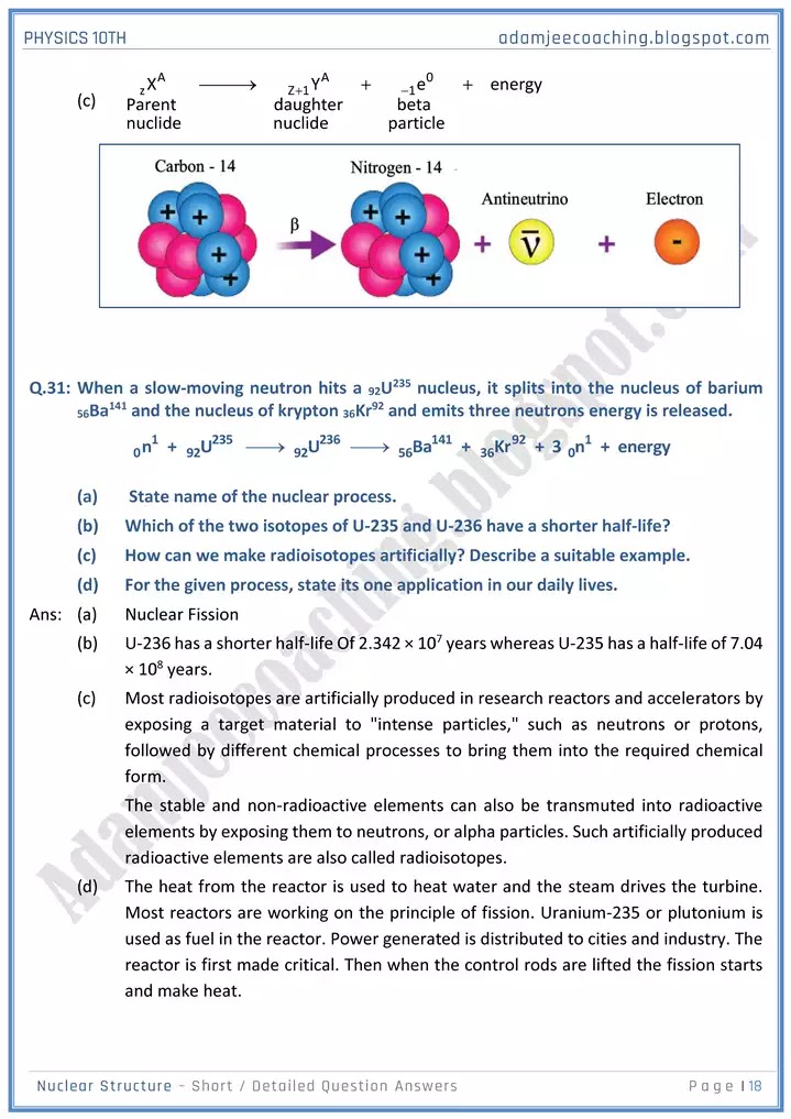 nuclear-structure-short-and-detailed-answer-questions-physics-10th