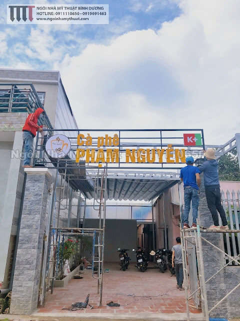 Thi công quán cafe đẹp tại Thủ Dầu Một