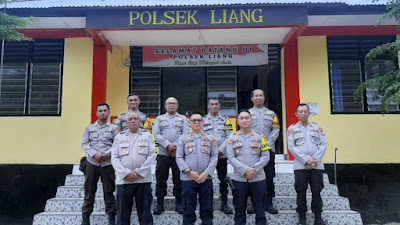 Polsek Liang Menerima Kunjungan Tim Asistensi Dari Direktorat Bimas Polda Sulteng