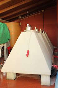 Cement tanks in winemaking at Corte Sant'Alda