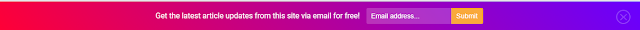 নিয়েনিন অসাধারন Floating  Email Subscribe Box.