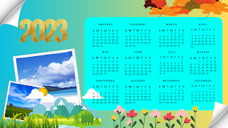 download template kalender 2023 pdf gratis aesthetic