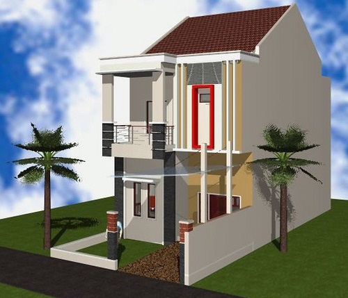 Contoh rumah minimalis type 36 2 lantai