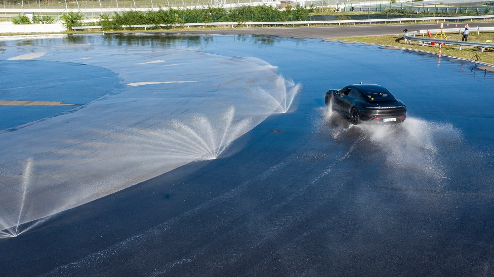 Porsche Taycan drifts into the Guinness World Records book