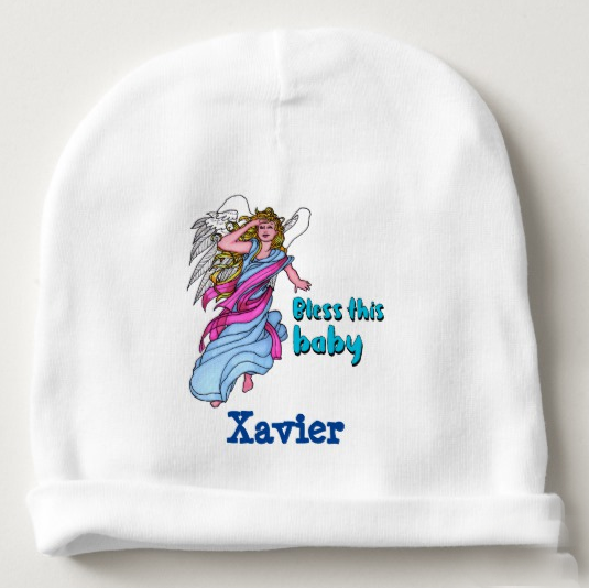 Personalized Bless the Baby hat