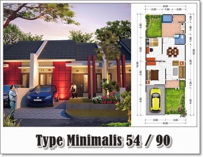 Desain Denah Rumah Minimalis Type 54 Harga Terbaru 2020 Desain Denah Rumah Minimalis Type 54 Harga Terbaru 2020