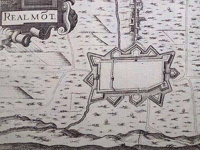 ancien plan fortifications de la ville de Réalmont Tarn