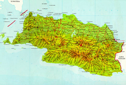 AMAZING INDONESIA JAWA BARAT MAP 
