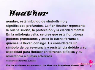 significado del nombre Heather