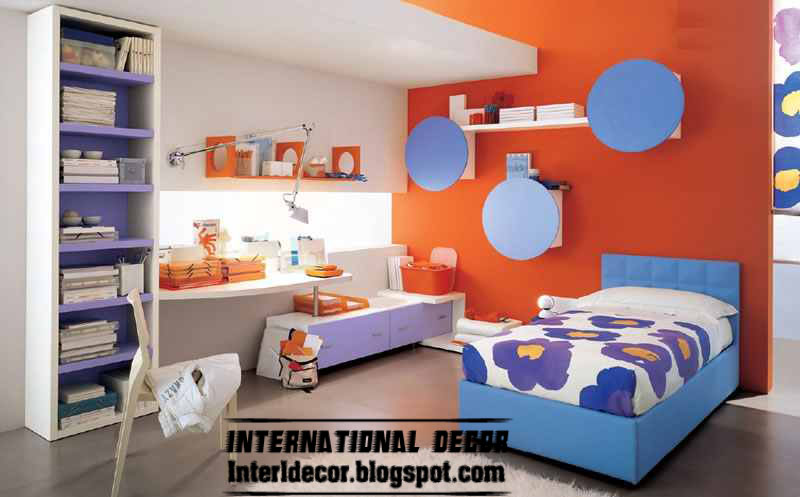 International decor: Latest kids room color schemes paint ideas 2013