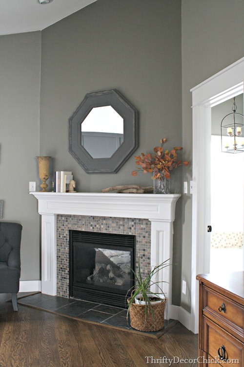 corner fireplace 