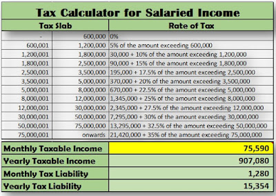 Tax Calculator in Excel