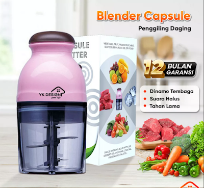 YK DESIGN 101 Blender / Penggiling daging sayur buah-buah meat mincer chopper kapsul mini