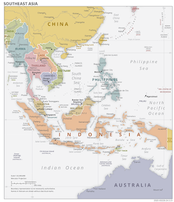 Southeast Asia map and countries