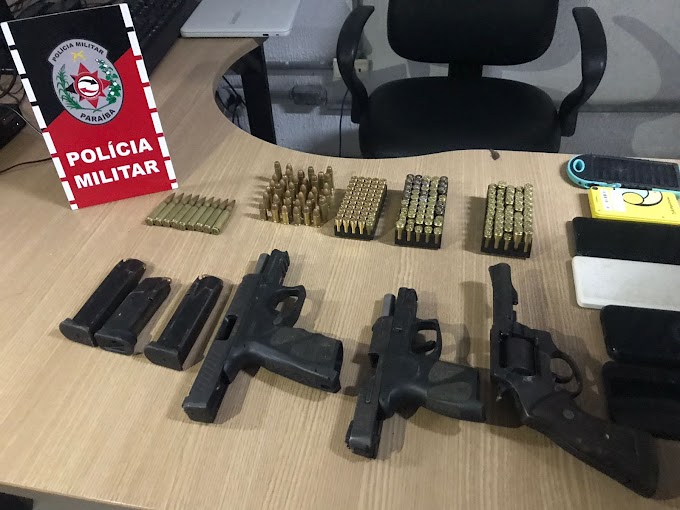 Em Lucena: 9 integrantes de facção criminosa são detidos com armas e munições em menos de 12h