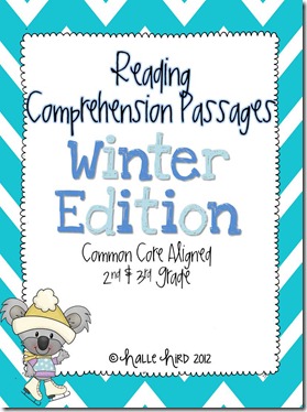 Winter Comprehension Sheets Cover
