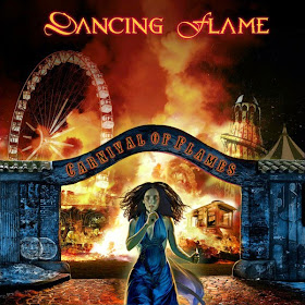 metal album cover sexy woman fire pyromaniac arson
