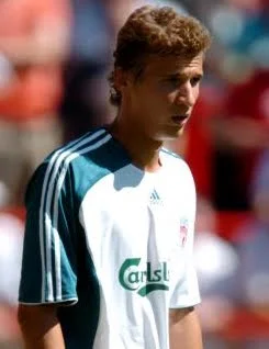 Besian Idrizaj during his Liverpool days