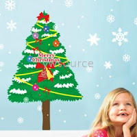 Christmas Tree Kids Art Decor Mural Wall Paper