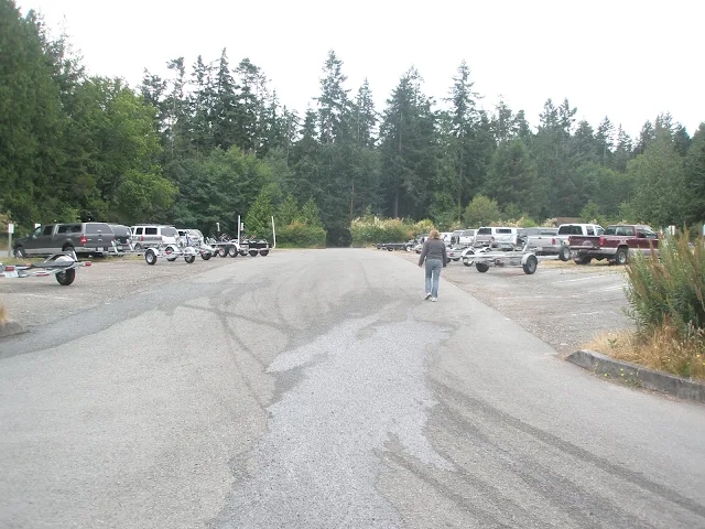 Washington Park parking lot in Anacortes, WA