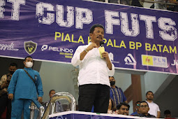 Rudi Membuka Turnamen Futsal Memperebutkan Piala Kepala BP Batam 2022 