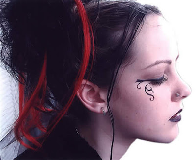 cyber goth hairstyles. Gothic hair styles;