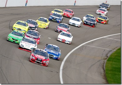 2010 Las Vegas NNS racing action