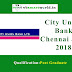 City Union Bank Chennai Jobs 2018