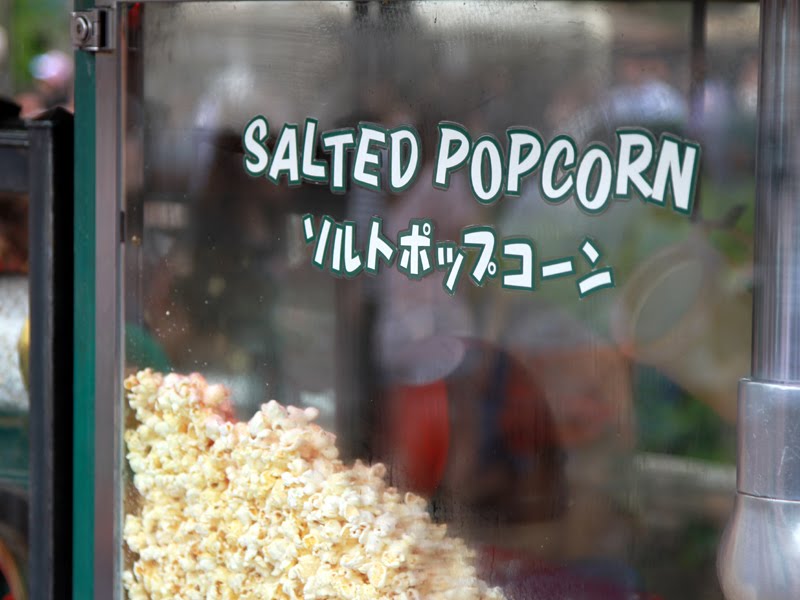 東京ディズニーランドのポップコーン ソルト味 塩味 チャックワゴン横