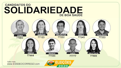 Conheça os vereadores do SOLIDARIEDADE de Boa Saúde