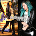 Demi Lovato y su hermosa melena azul regresan de Brasil a California!