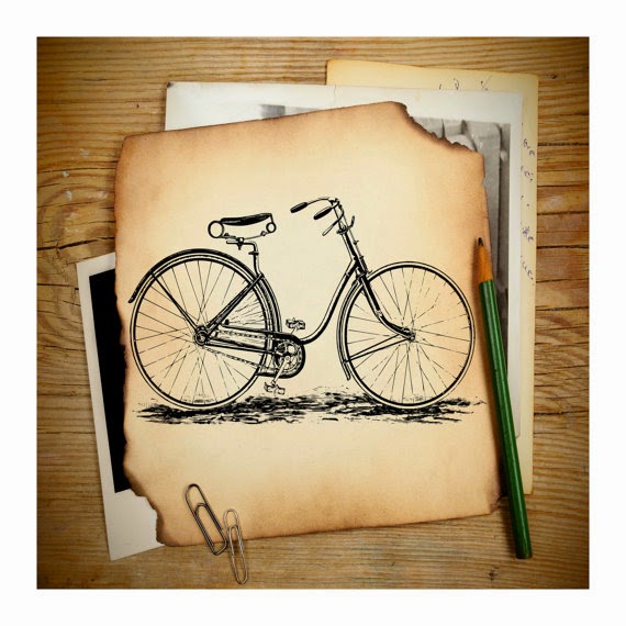 Bicycle Art - Digital Bike Clipart and Bicycle Wall art Options 