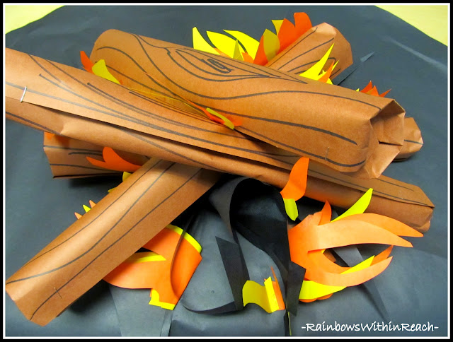 photo of: Make your own 'campfire' for indoor story telling