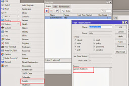 Cara Seting Auto Shutdown Mikrotik Memakai Winbox