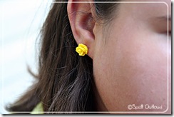 yellowflowerearring