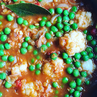 Cauliflower daal, a quick healthy midweek curry